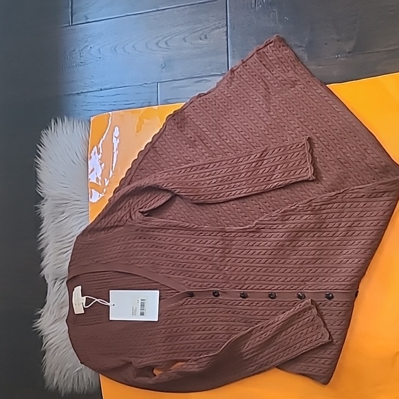 Nwt! Sezane Charlie Midi dress hazelnut - Picture 13 of 13